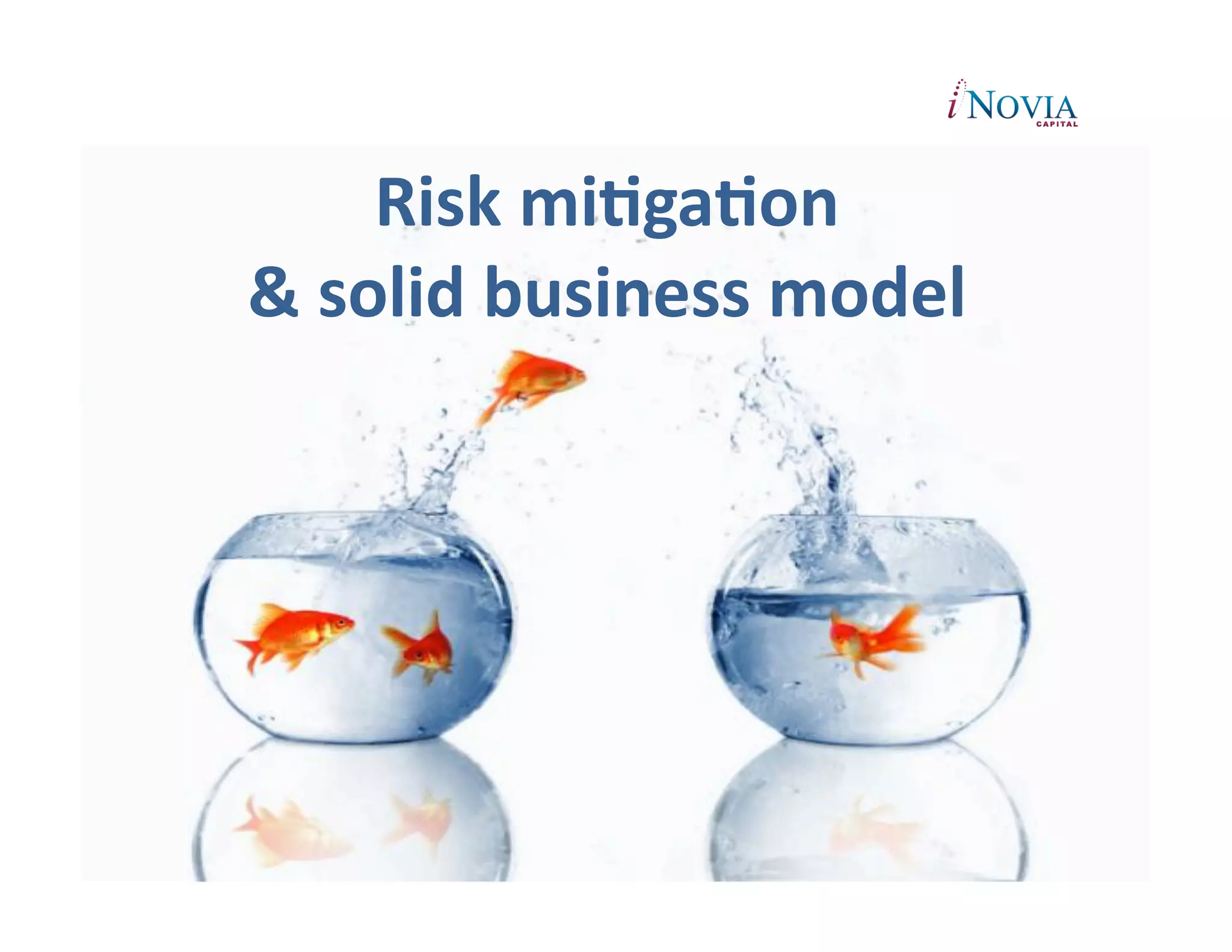 Risk	
  miEgaEon	
  	
  
&	
  solid	
  business	
  model	
  
 
