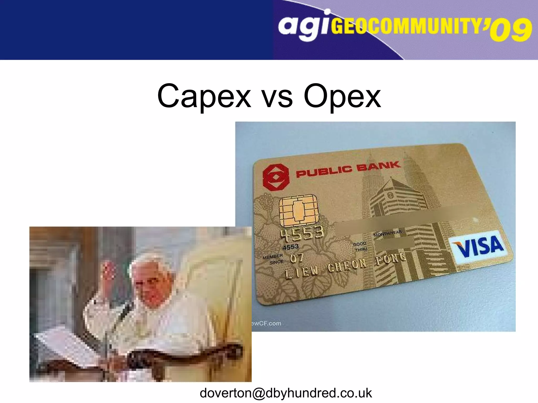 Capex vs Opex 
