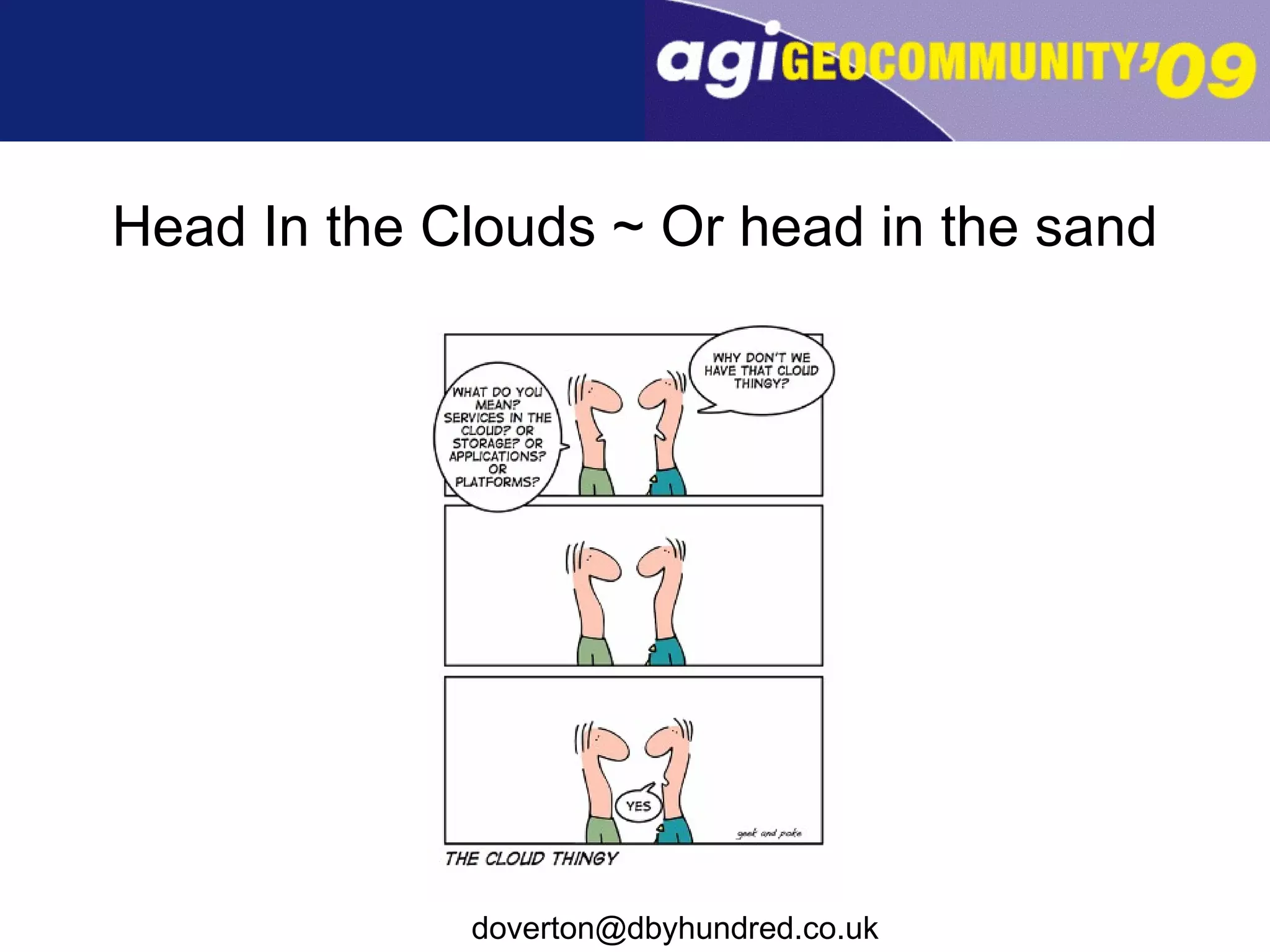 Head In the Clouds ~ Or head in the sand 