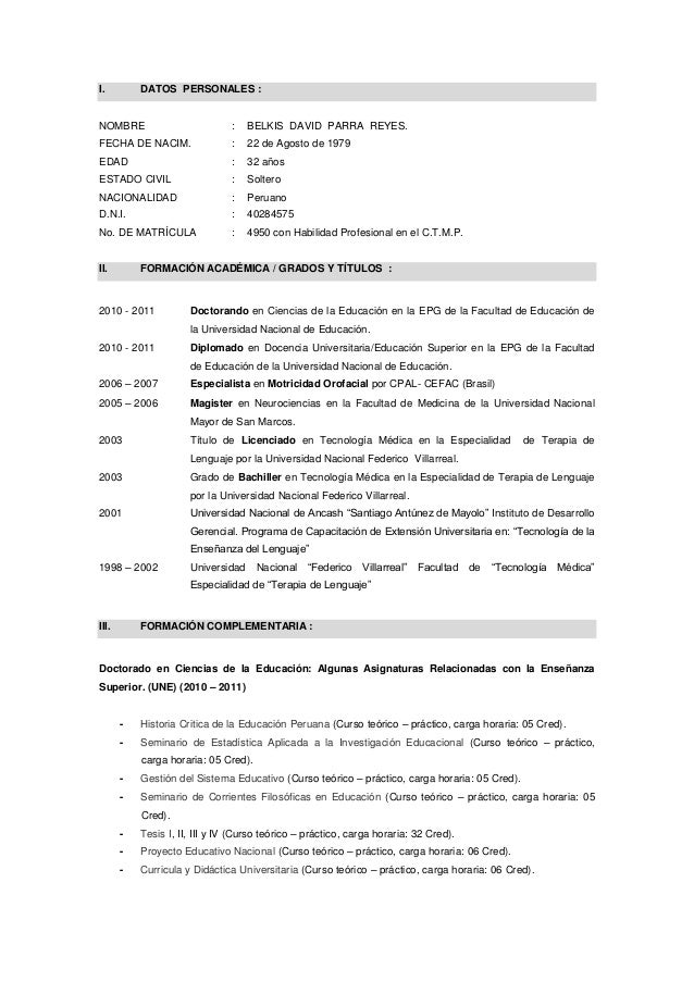 david parra reyes curriculum vitae actual setiembre 2013 2 638