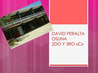 DAVID PERALTA OSUNA2DO Y 3RO «C» 