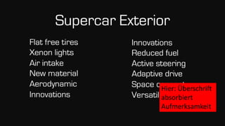 Hier: Überschrift
absorbiert
Aufmerksamkeit
 