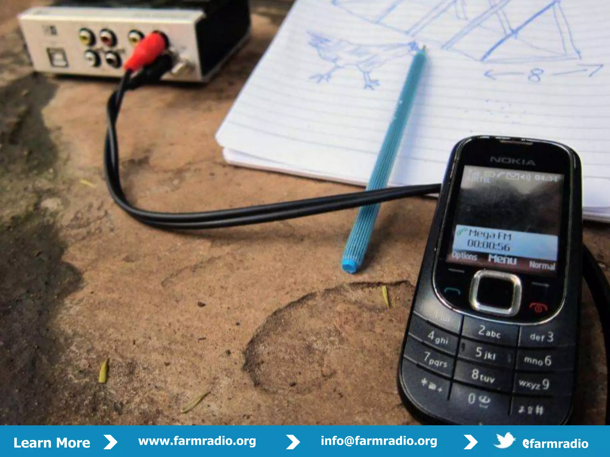 Prese   David Mowbray             Contact:   dmowbray@farmradio.org
                         nter:




                                                                                         33


Learn More   www.farmradio.org             info@farmradio.org                 @farmradio
 