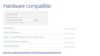http://ms-iot.github.io/content/en-US/win10/SupportedInterfaces.htm
 