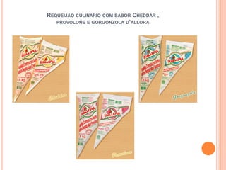 Requeijão culinario com sabor Cheddar , provolone e gorgonzola d’allora