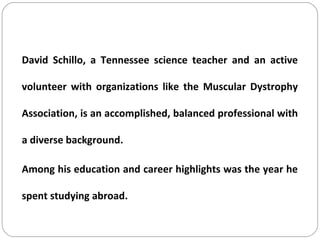 David Schillo - Benefits of Studying Abroad | PPT