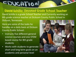 David Schillo - The Health Education Teacher | PPT