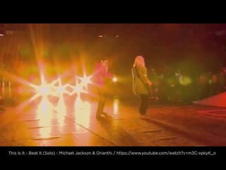 This Is It - Beat It (Solo) - Michael Jackson & Orianthi / https://www.youtube.com/watch?v=m3C-xpkyK_o
 