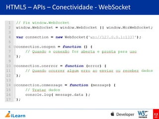 HTML5 – APIs – Conectividade - WebSocket

 