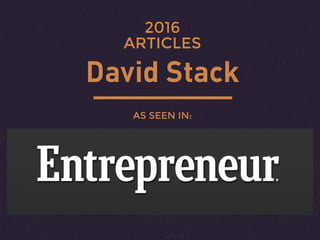 David Stack
AS SEEN IN:
2016
ARTICLES
 