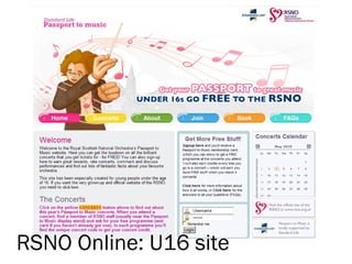 RSNO Online: U16 site 