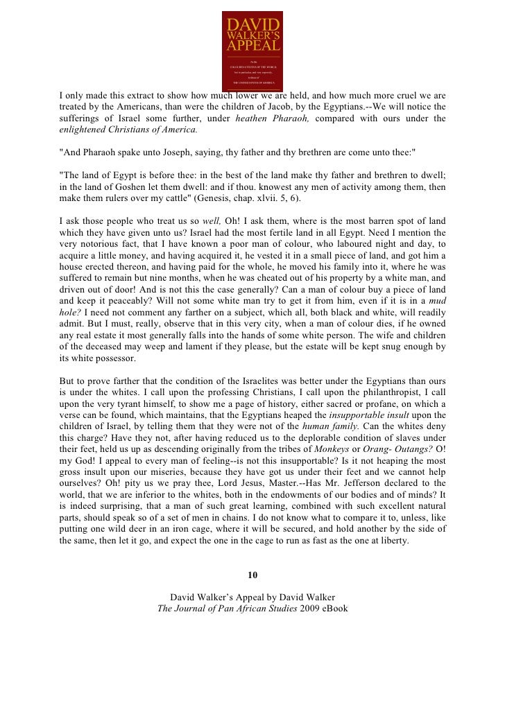 David Walker's Appeal, 1829