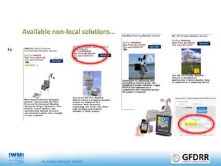 Open-Source Mobile Weather Stations: Providing Information for a More Secure Water Future