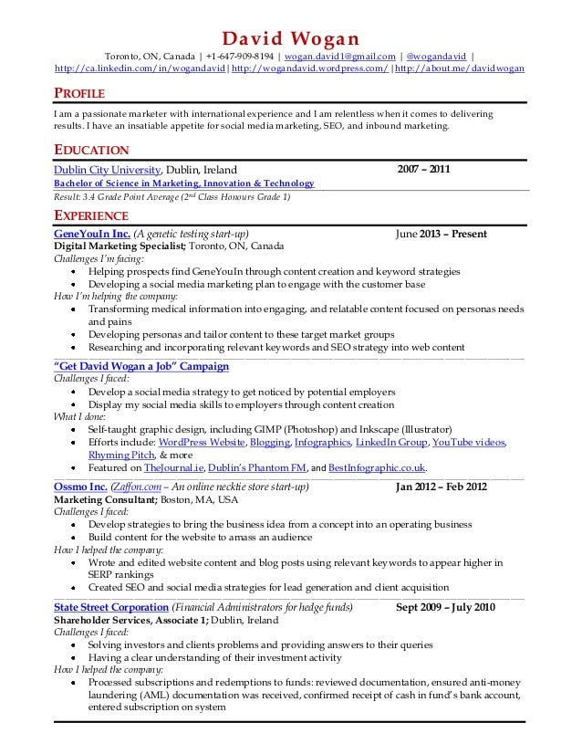 david wogan resume