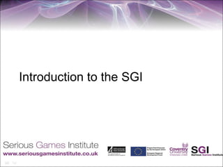 Introduction to the SGI
 