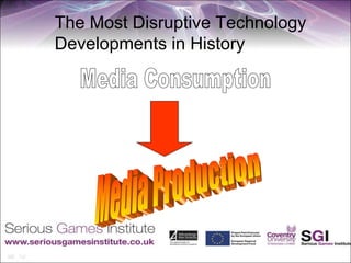 The Most Disruptive Technology
Developments in History
 