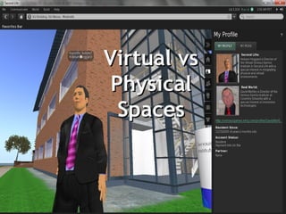 Virtual vs
 Physical
  Spaces
 