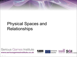 Physical Spaces and
Relationships
 
