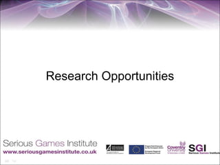 Research Opportunities
 