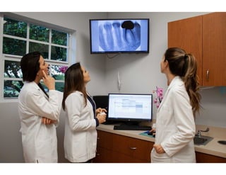 Davie dentists discussing a case at One Dental Studio