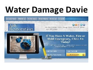 Water Damage Davie
 