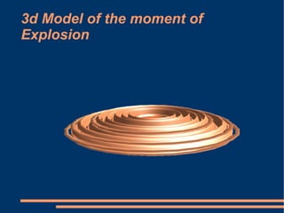 3d Model of the moment of Explosion 