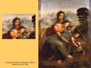 La Virgen y el Niño con Santa Ana. 1508-13.
Musee du Louvre, Paris.
 