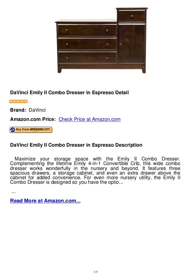 Da Vinci Emily Ii Combo Dresser In Espresso