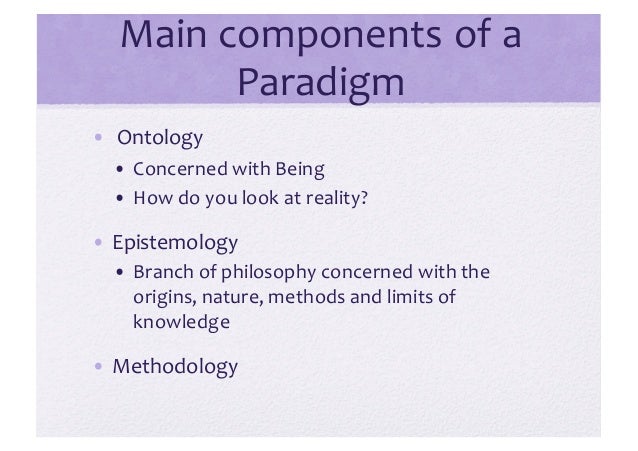 Ontology epistemology thesis