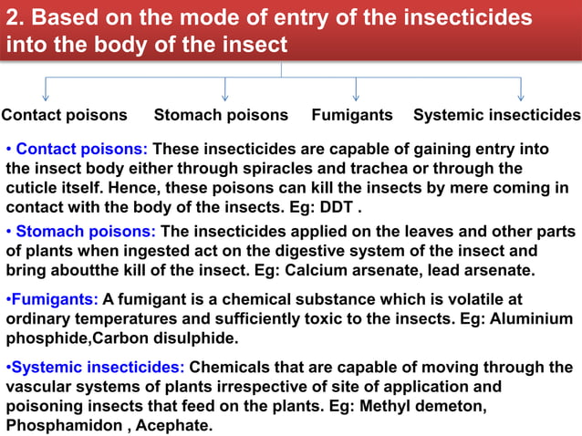 Insecticide, classification of Insecticide, Insecticide Act and ...