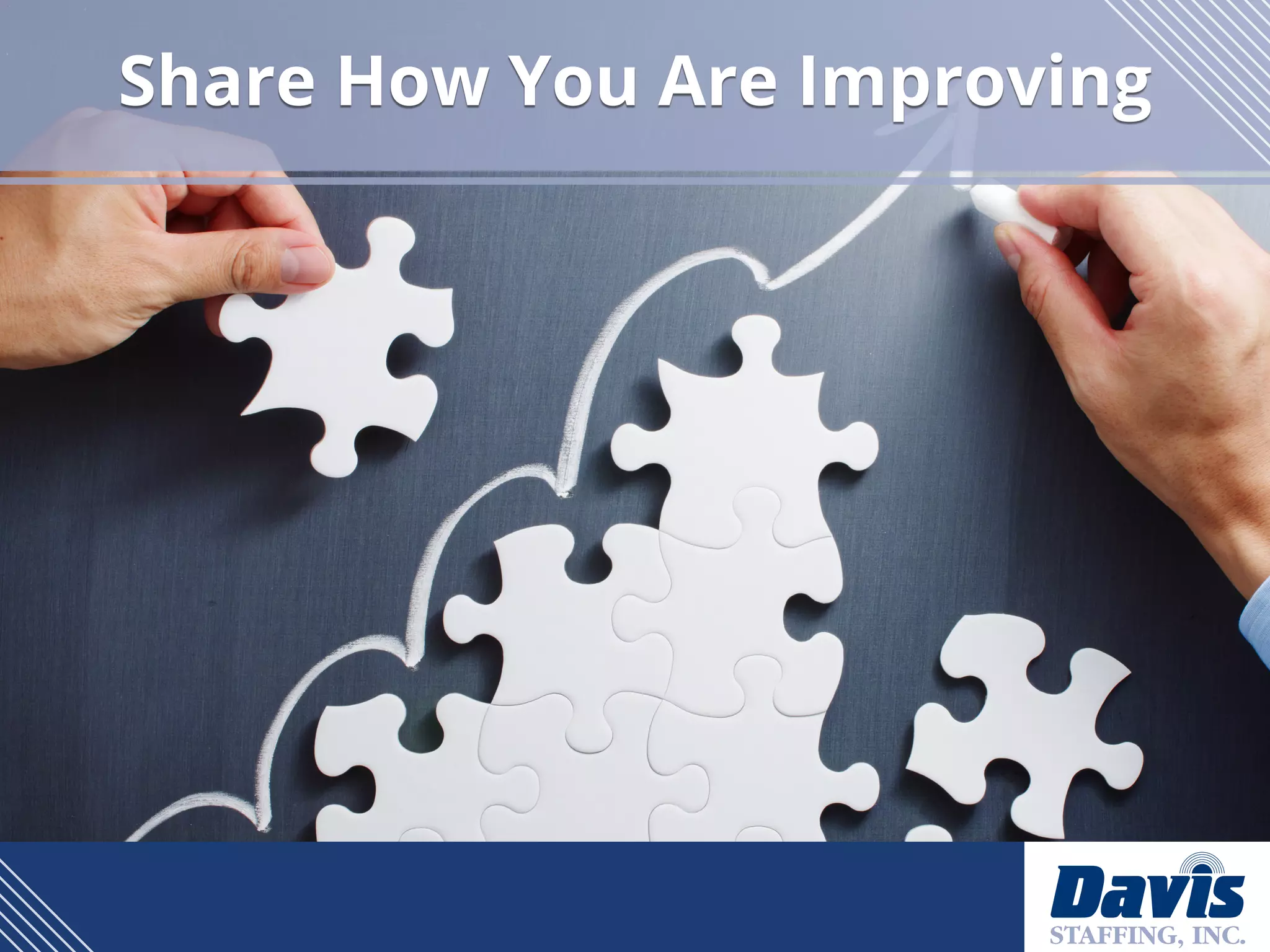 Share How You Are Improving
 