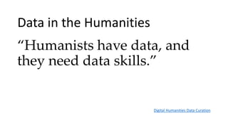 Data for the Humanities | PPTX