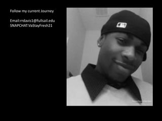 Follow my current Journey
Email:rrdavis1@fullsail.edu
SNAPCHAT:VaStayFresh21
Personal Photo by Ryan Davis
 