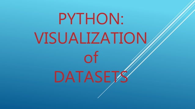 Python: Data Visualisation | PPT