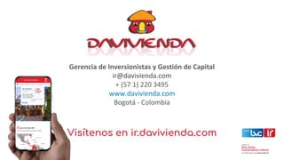 Presentación Corporativa Davivienda 2 t20 | PDF