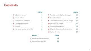 Presentación Corporativa Davivienda 2 t20 | PDF