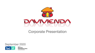September 2020
Corporate Presentation
 