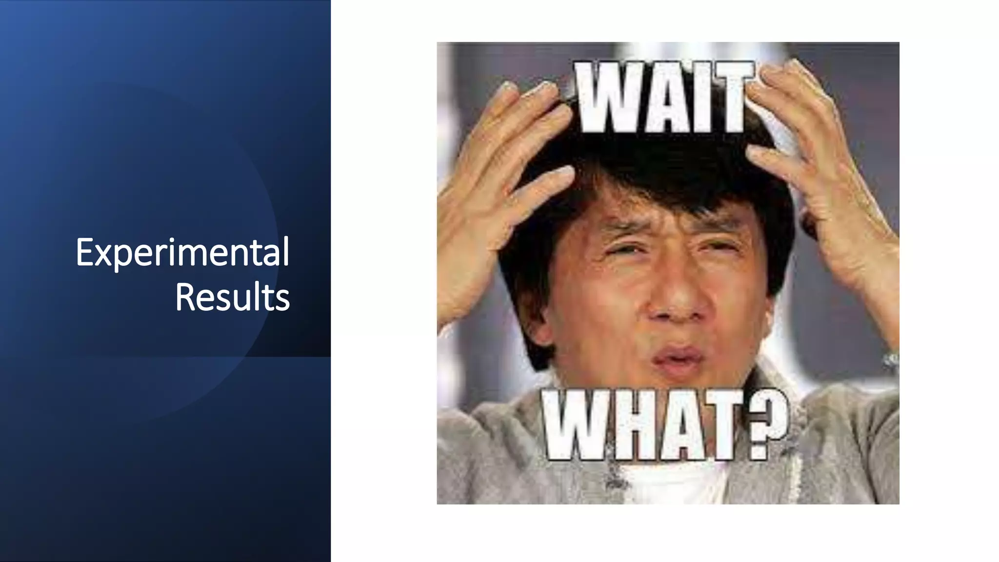 Experimental
Results
 