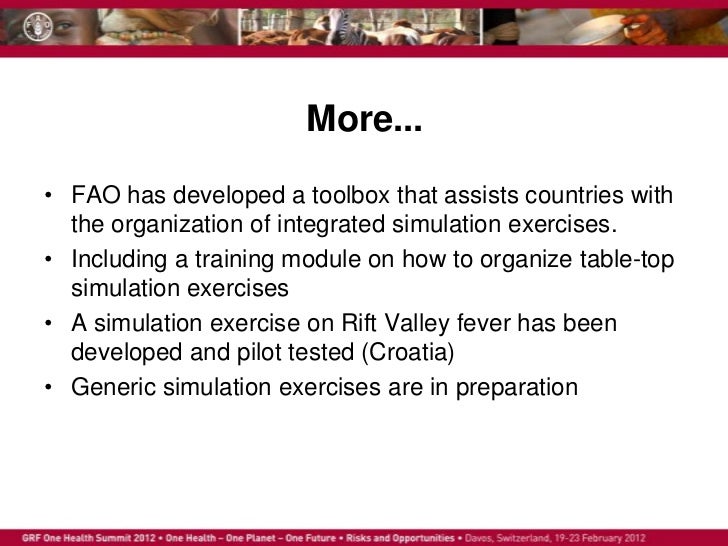 Strengthening One Health approaches through tabletop