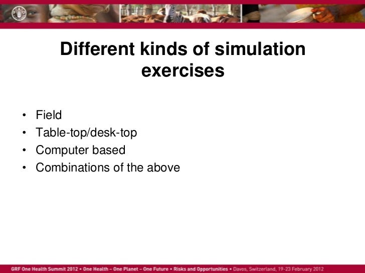 Strengthening One Health approaches through tabletop simulation exerc…
