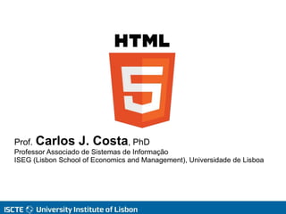 Prof. Carlos J. Costa, PhD
Professor Associado de Sistemas de Informação
ISEG (Lisbon School of Economics and Management), Universidade de Lisboa
 