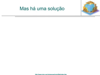 Mas há uma solução 
http://www.icmc.usp.br/pessoas/junio/Site/index.htm 
 