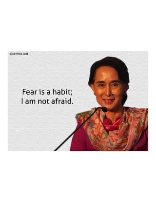 OUR LEADER DAW AUNG SANN SUU KYI 
