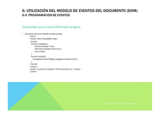 6. Utilización del modelo de objetos del documento (DOM) | PPT
