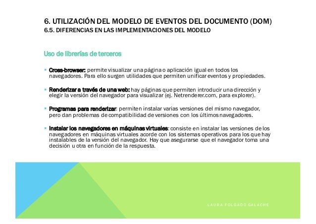 6. Utilización del modelo de objetos del documento (DOM)