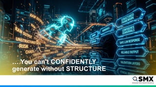 … You can't CONFIDENTLY
generate without STRUCTURE
 