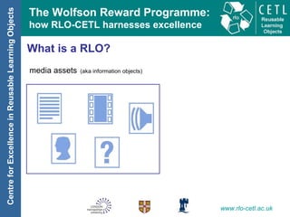 What is a RLO? media assets   (aka information objects) 