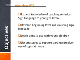 Empowering Young Children with Sign Language | PDF