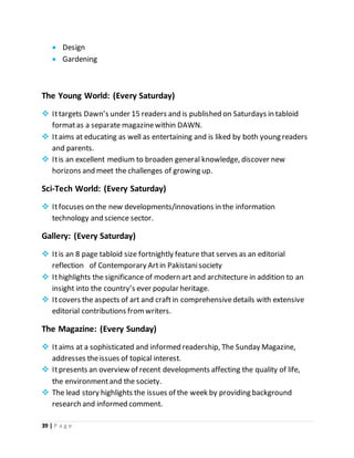 Dawn Newspaper Term Report