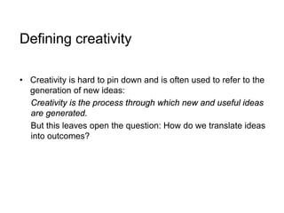DAWSON Managing Change Creativity and Innovation Chapter 1 Summary | PDF